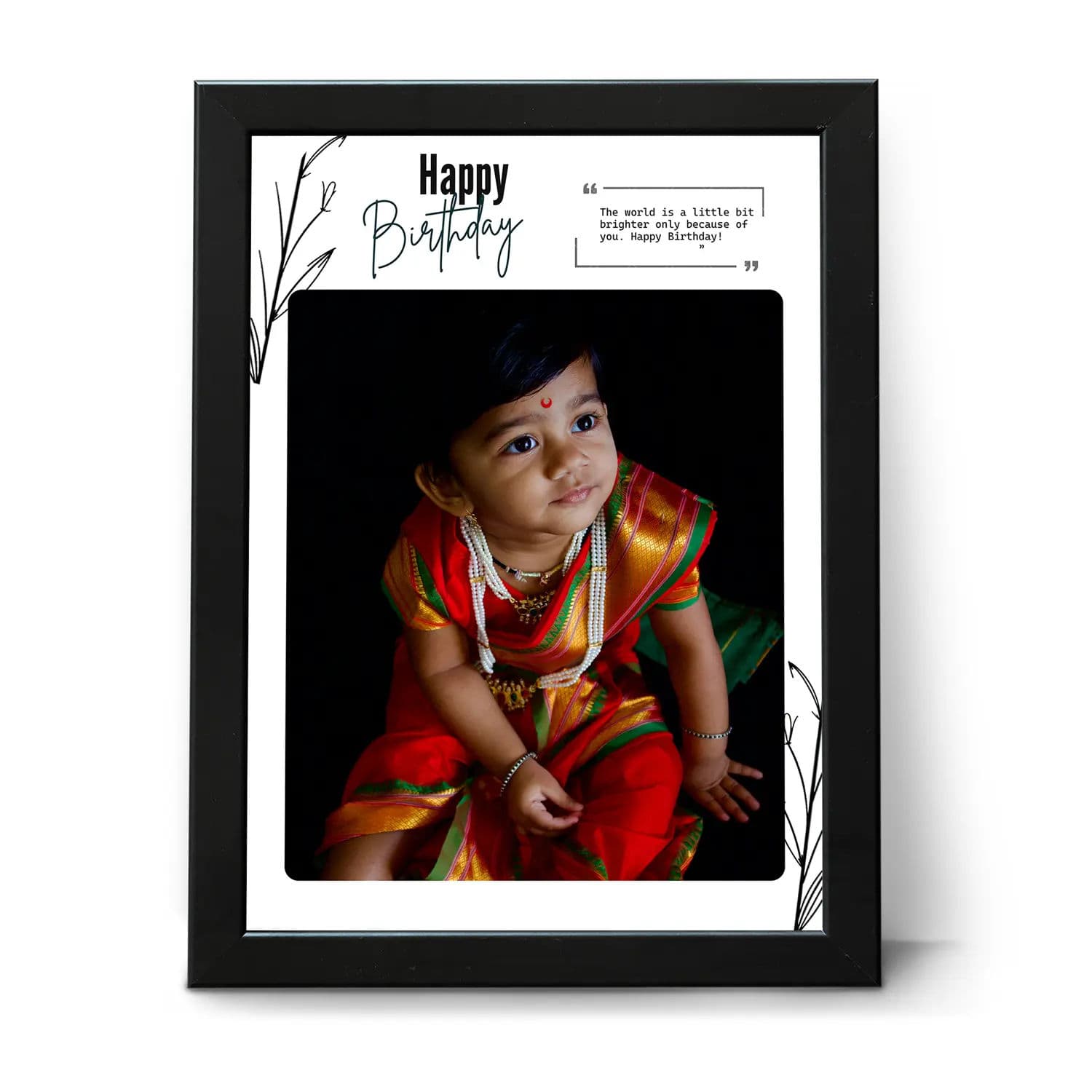 Birthday Frame with Custom Text