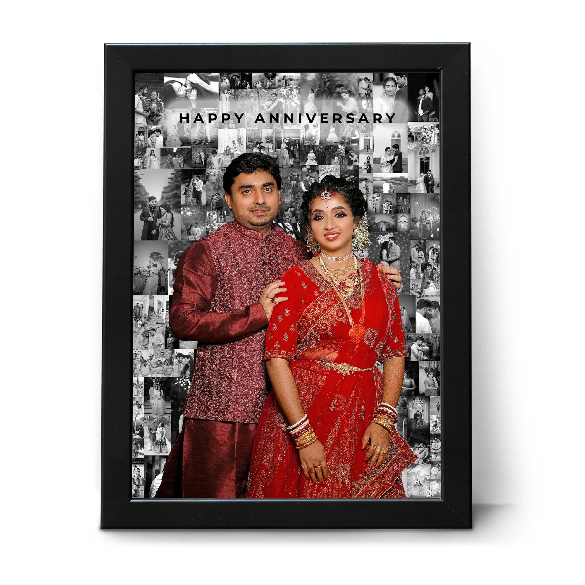 B/W Mosaic Photo Frame with Text