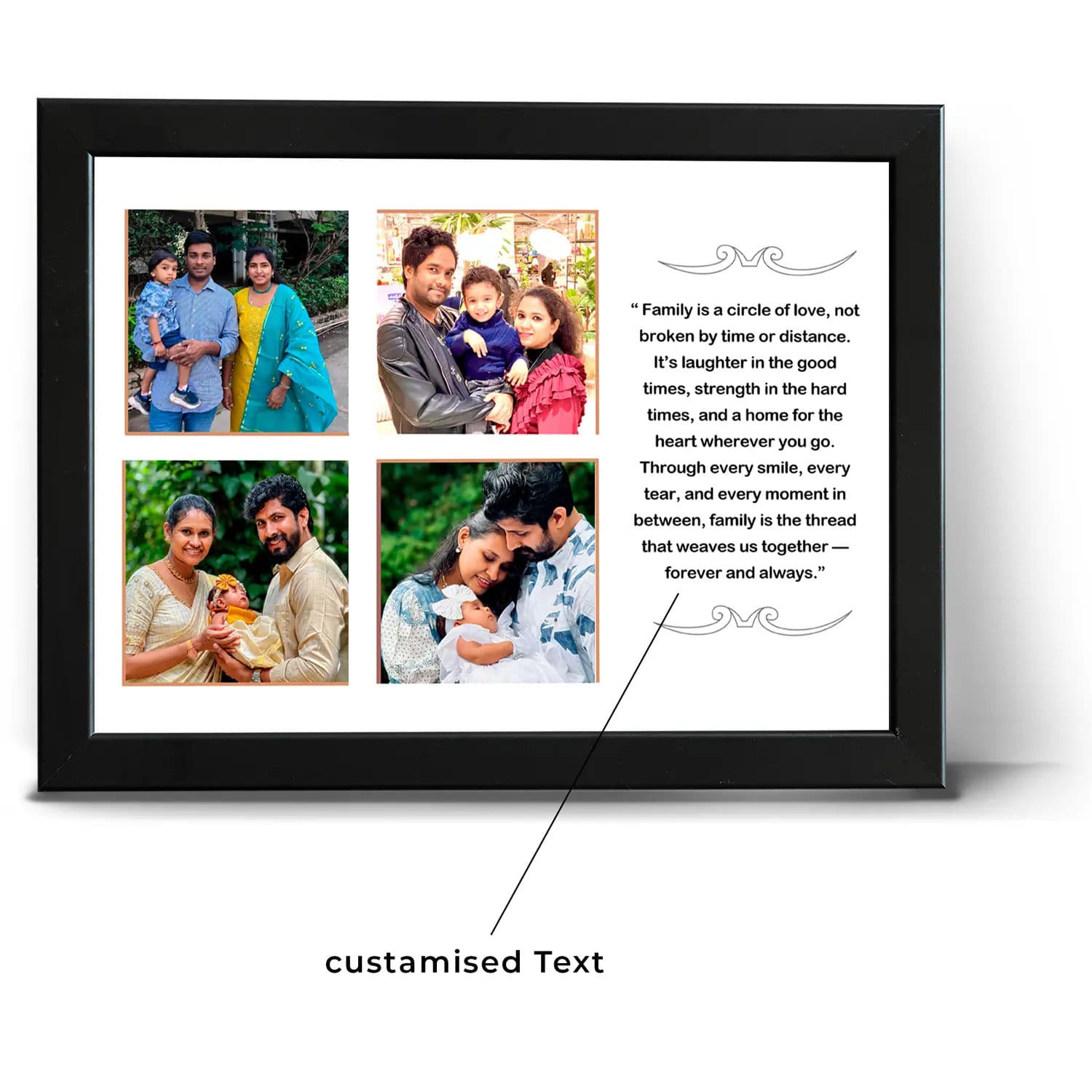 Family Collage Frame with Custom Text - Image 3