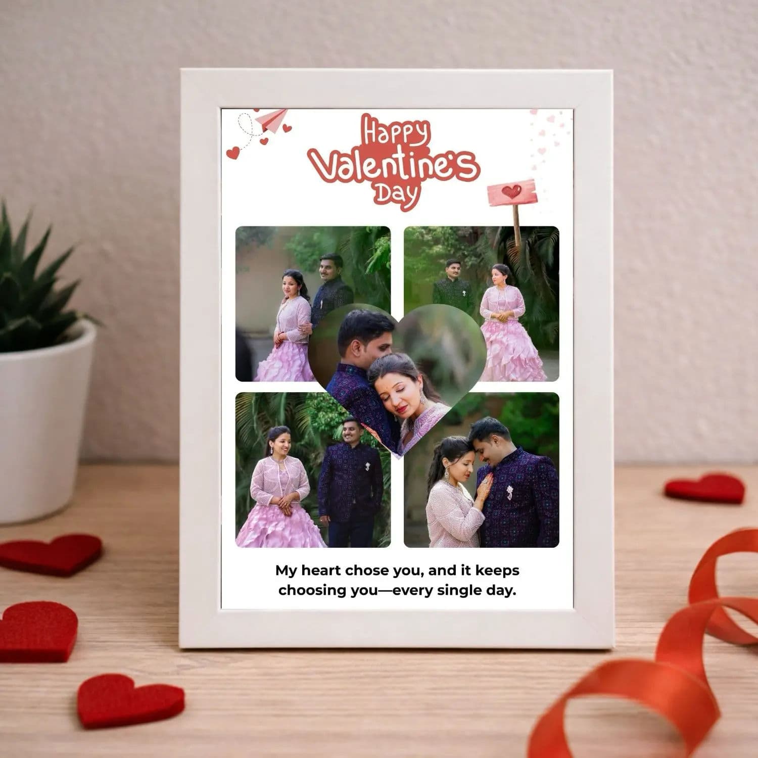 Valentines Day Frame - Collage Frame, Text