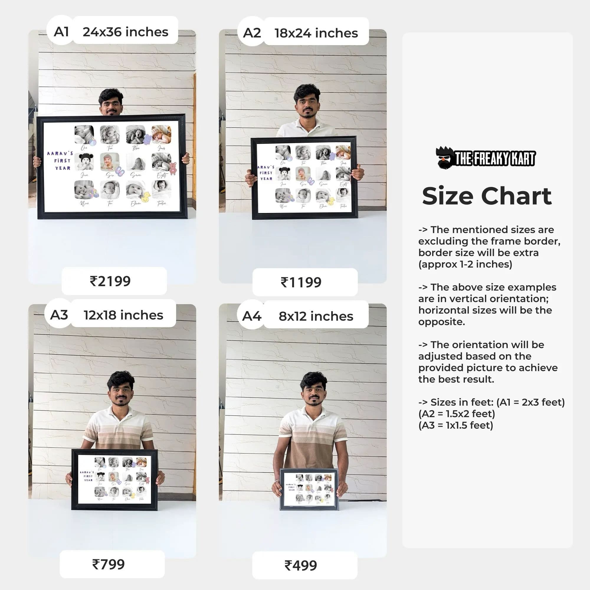 First Year Baby Photo Frame - Image 2