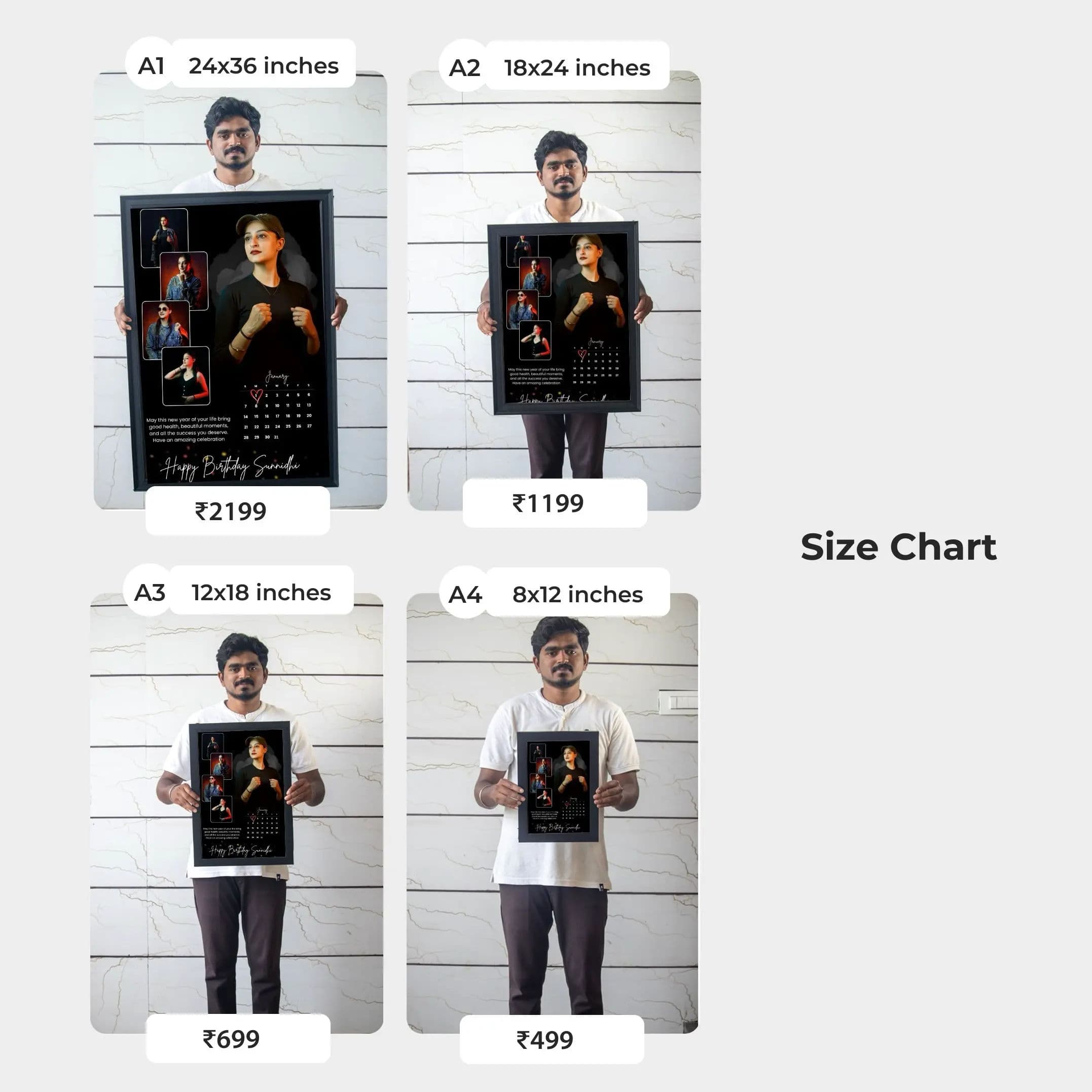 Trending Birthday Photo Frame - Wishes, Date, Name - Image 2